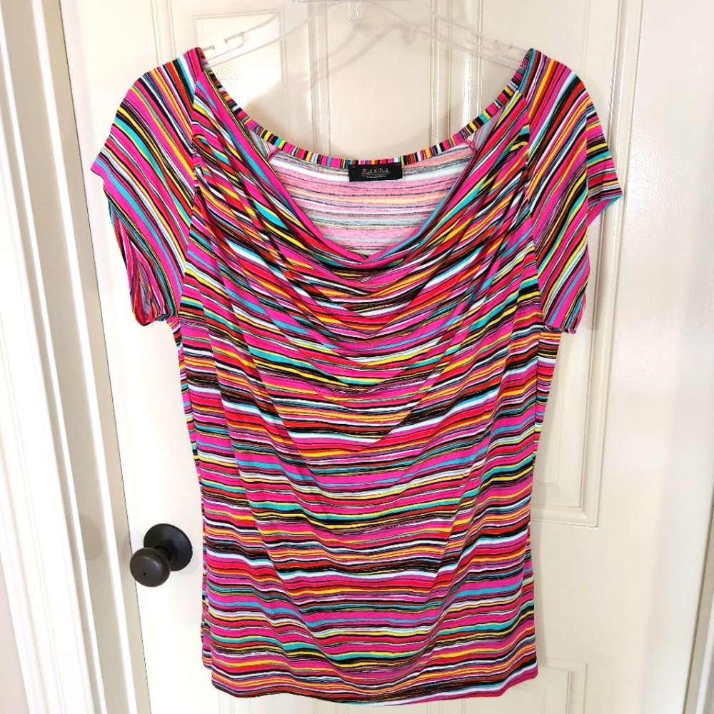 Colorful and cute Peck&Peck top.  Excellent condition.  Size Medium.